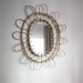Braided Daisy Decor Mirror- Unvarnished