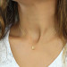 Pb 3D Letter Silver Women's Necklace
