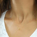 Pb 3D Letter Silver Women's Necklace
