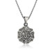 Pb Men's Silver Necklace With Allah Written