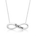 A Silver Women's Necklace With The Word Aşk, Which Means Love