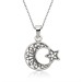 Moon Star Women's Sterling Silver Necklace