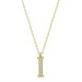 Pb Gold Letter I Women's Silver Necklace
