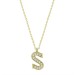 Pb Gold Letter S Women's Silver Necklace