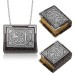 Pb Small Holy Quran With Silver Chain