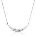 Pb Name Plate Silver Necklace