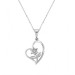 Flower Of My Heart Women's Sterling Silver Necklace