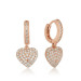 Pb Silver Earrings With Heart Detail