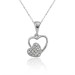 Silver Necklace For Women With Heart