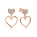 Pb Heart Women's Silver Earrings
