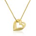 Pb Personalized Hearts Silver Necklace