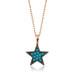 Pb Blue Star Women's Silver Necklace