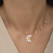 Pb Daisy Loves It, Doesn't Like It Silver Women's Necklace