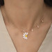 Pb Daisy Loves It, Doesn't Like It Silver Women's Necklace