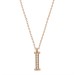 Pb Rose I Letter Silver Women's Necklace