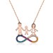 Pb Infinity Family Ladies Silver Necklace