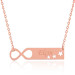 A Women Silver Necklace Adorned With Stars And Personalized Name