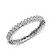 Single Row Tamtur Women's Silver Wedding Ring Sterling Silver Ring