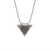 Triangle Openable Ottoman Coat Of Arms Amulet Silver Necklace