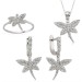 Pb Dragonfly Women's Silver Set