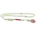Rosary 1000 Carats Of Mother-Of-Pearl In The Form Of Beads, With A Tassel Of Embroidered Suede