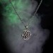 925 Sterling Silver Double Snake Motif Men's Necklace With Chain Model2