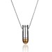 925 Sterling Silver Thick Bullet Necklace Chain Model1