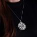 925 Sterling Silver Tulip Motif Women's Necklace Silver Color