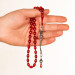 Barley Cut Kazaz Tassel Red Squeezed Amber Rosary
