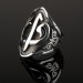 Men's Silver Ring With The Letters Alef And Waw Engraved