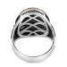 Elif Vavlı Black Onyx Stone Inlaid Sterling Silver Men's Ring