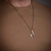Men's 925 Sterling Silver Hook Necklace Chain Model2