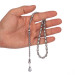 Erzurum Inlaid Handcrafted Capsule Cut Silver Rosary