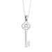Name Key Figured Women's Sterling Silver Necklace