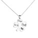 Four Leaf Clover Name Necklace In Sterling Silver