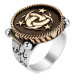 Ottoman Victory Double Sided Sterling Silver Men's Ring