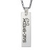 Squid Game 925 Sterling Silver Men's Necklace With Name Double Sided Chain Model2