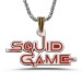 Squid Game Necklace 925 Sterling Silver Men's Red Chain Model1