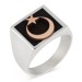 Agency Series Ring Licensed (Third Season Male 925 Sterling Silver Star And Crescent)