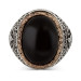 Men's 925 Silver Ring With Black Onyx Stone