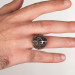 Vav Figured Elif-Vav Figured Silver Men's Ring