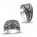 خاتم رجالي من الفضة بتصميم أنيق مصنوع يدويًا من أرضروم التركية