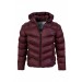 Men's Hooded Padded Zippered Thermal Lined Water Repellent Inflatable Coat 9587