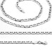 Silver 50 Cm Length 120 Micron Thickness Bar Men Chain