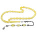 Yellow And White Amber Rosary With 925 Silver Tassel