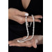 Silver Mechanism 60 Cm Elegant Natural Pearl Women Necklace