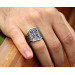 925 Sterling Silver Pusat Ring