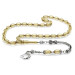 Transparent White Amber Rosary With A Crescent And Star Tassel
