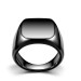 Black Personalized Name Letter Written Steel Men Ring 25 Size