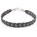 Handmade Black And White 1000 Sterling Silver Kazaz Bracelet